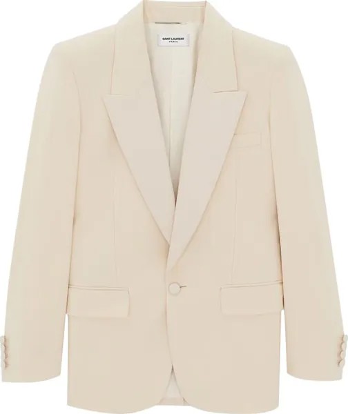 Куртка Saint Laurent Tuxedo 'Crema', кремовый