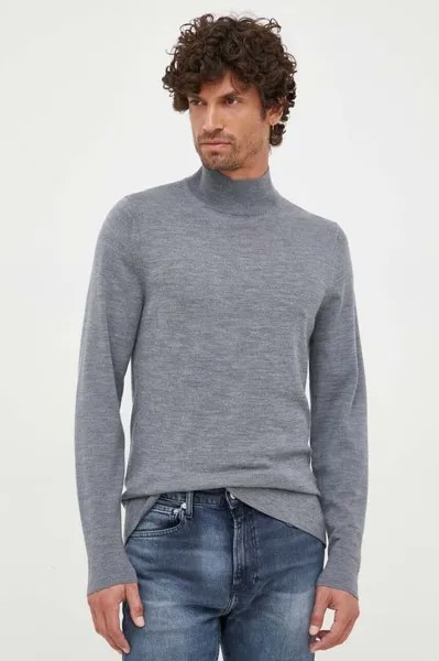 Шерстяной свитер Calvin Klein, серый