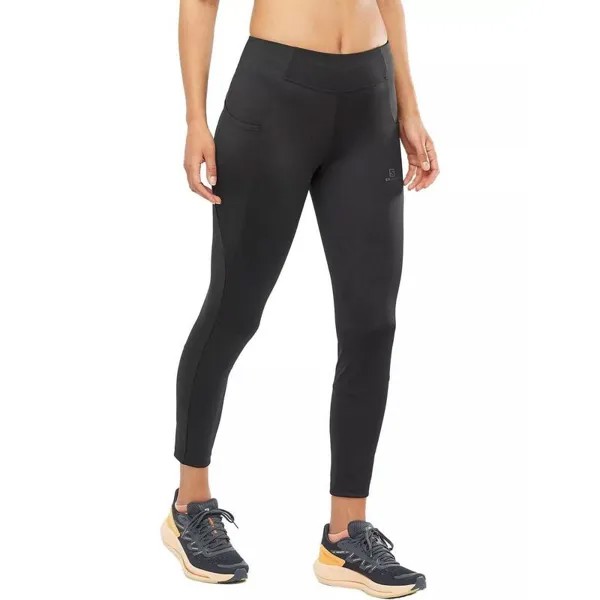 Спортивные брюки Cross Run 25'' Tight W женские - черные SALOMON, цвет schwarz
