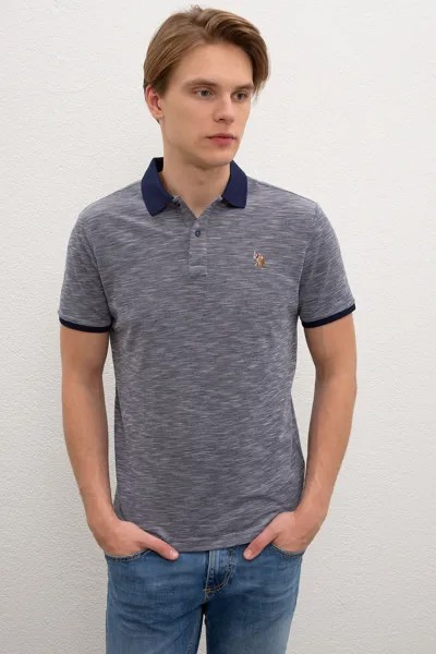 Футболка-поло мужская G081GL0110KALIMNOSIY020 U.S. POLO Assn. синяя M