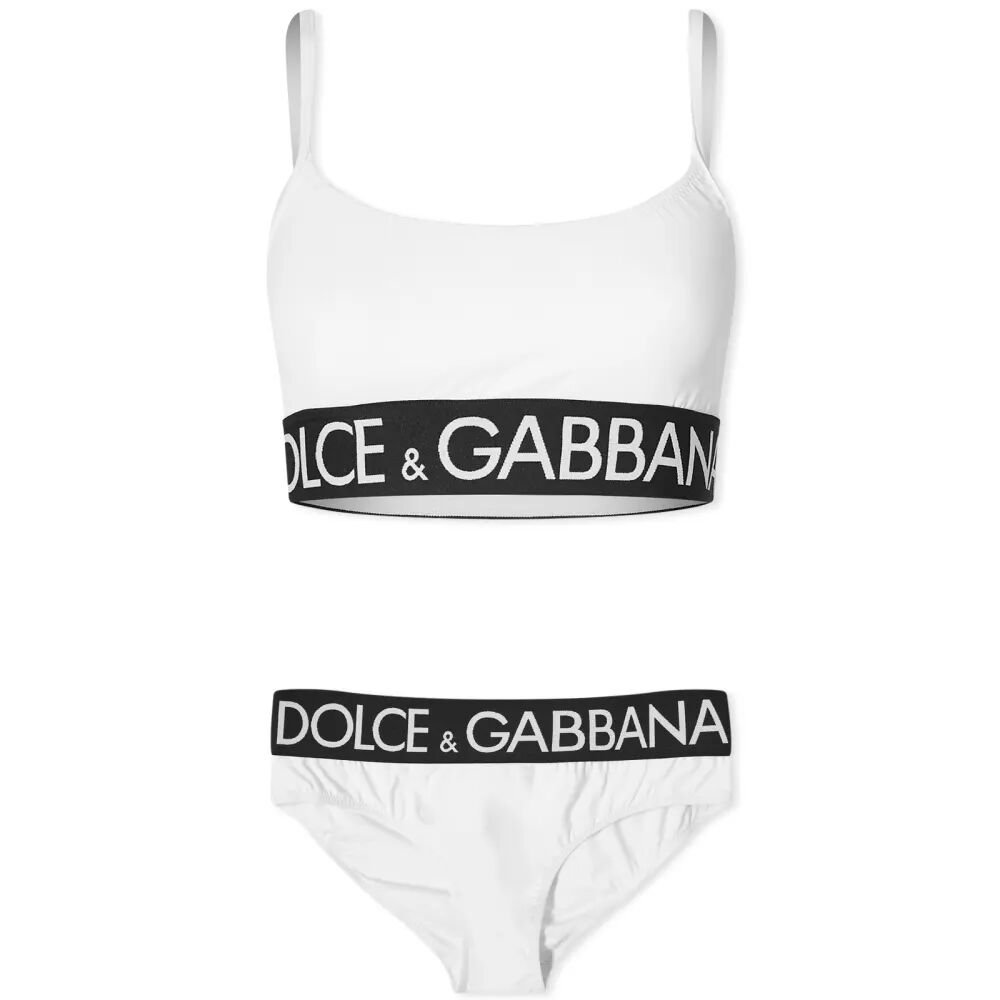 Dolce & Gabbana Бикини с логотипом, белый