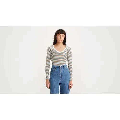Лонгслив Levi's, хлопок, размер S, оранжевый