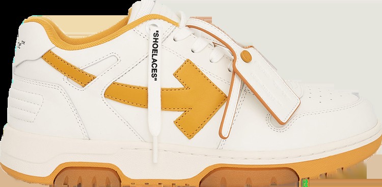 Кроссовки Off-White Out of Office 'White Ocher Yellow', белый