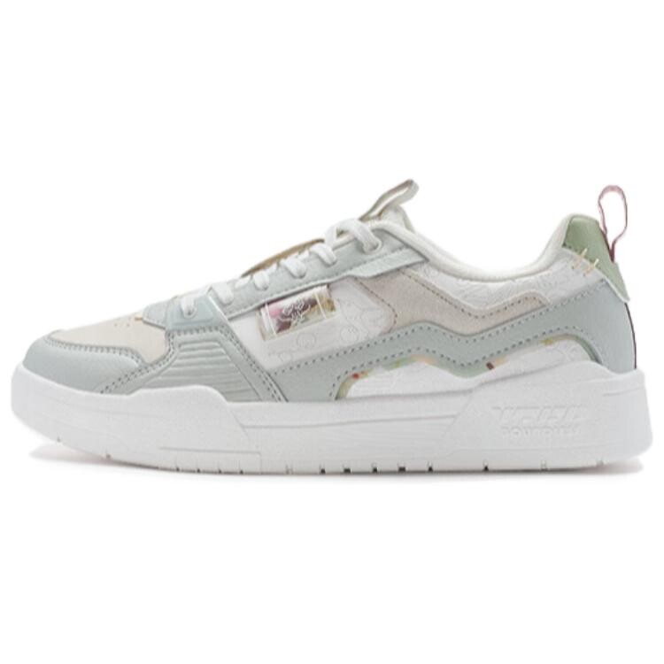 Кроссовки XTEP Skateboarding Shoes Women's Low-top White/Green, зеленый