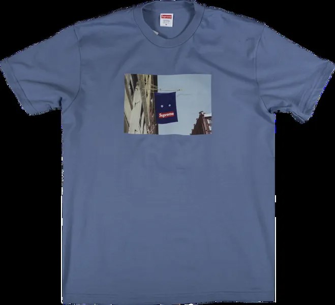 Футболка Supreme Banner T-Shirt 'Slate', синий