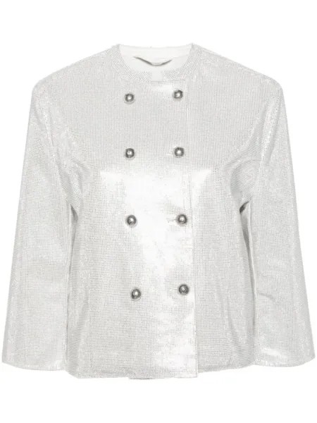 Ermanno Scervino джинсовая куртка со стразами, белый