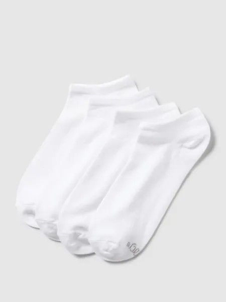 Носки-кроссовки с эластичным наполнением, в упаковке 4 шт s.Oliver, белый