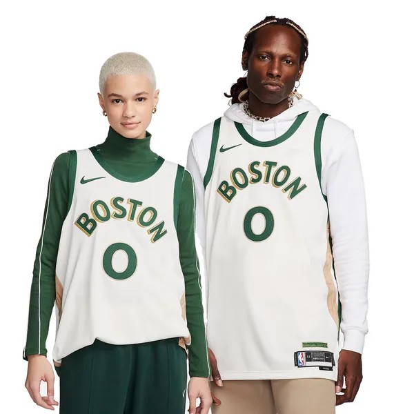 Майка Nike Dri-FIT ADV NBA Authentic Jersey City Edition 2023/24 'Boston Celtics Jayson Tatum', бежевый