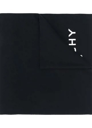 Givenchy шарф в рубчик с логотипом