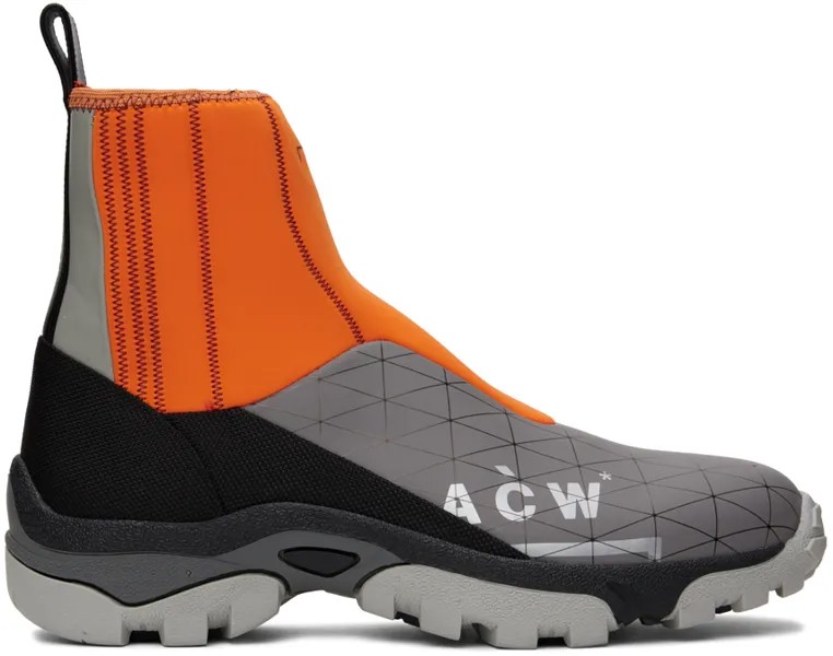 Оранжево-серые сапоги NC.1 Dirt Boots A-COLD-WALL*