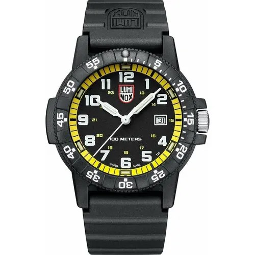 Наручные часы Luminox, желтый, черный