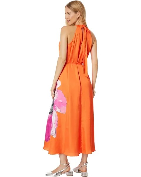 Платье Ted Baker Immia Halterneck Swing Maxi Dress with Self Belt, цвет Bright Orange