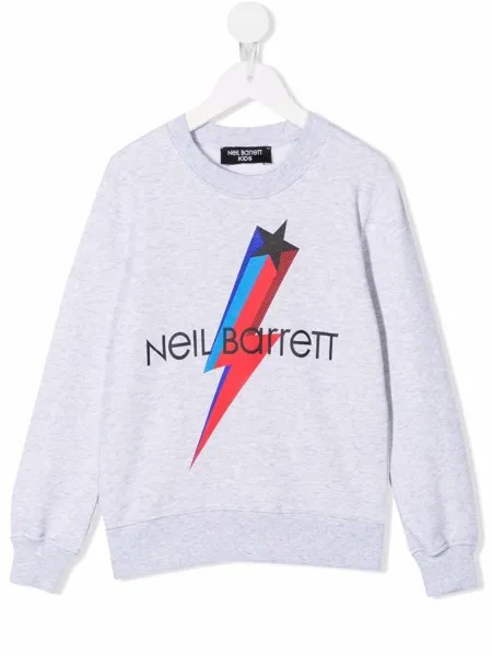 Neil Barrett Kids толстовка с логотипом