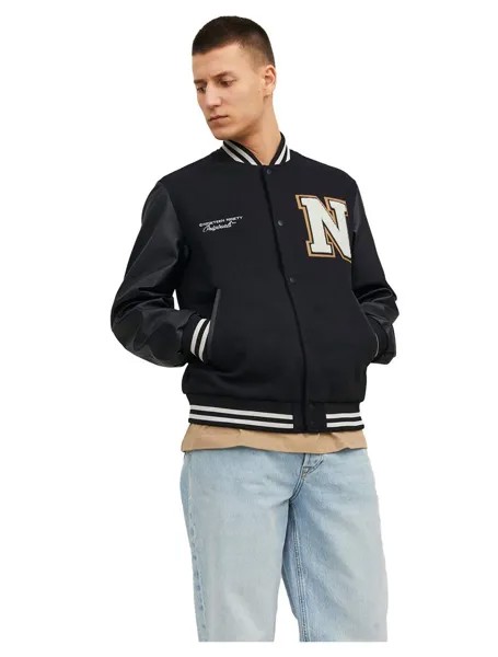 Куртка Jack & Jones College Wool Blend Bomber, черный