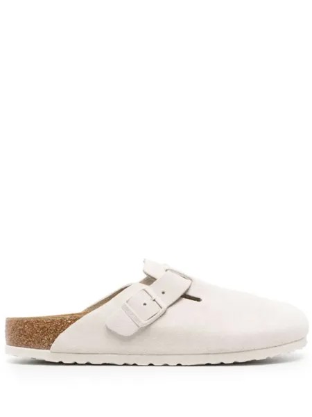 Birkenstock слиперы Boston с закругленным носком, белый