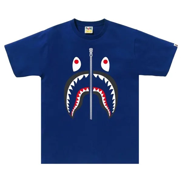 Футболка BAPE Shark, синяя