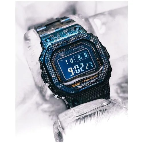 Наручные часы CASIO G-Shock GMW-B5000TCF-2, голубой, мультиколор