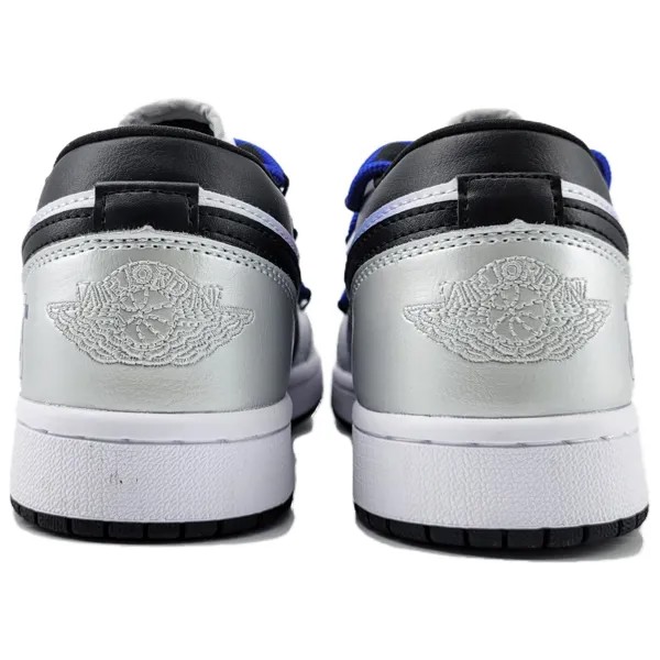 Кроссовки Air Jordan 1 Vintage Basketball Shoes Women's Low-top Silver/purple/blue, серебряный