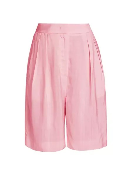 Плиссированные шорты с поясом Lvir, розовый