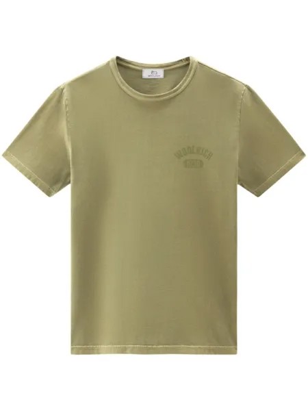 Woolrich футболка с логотипом, зеленый