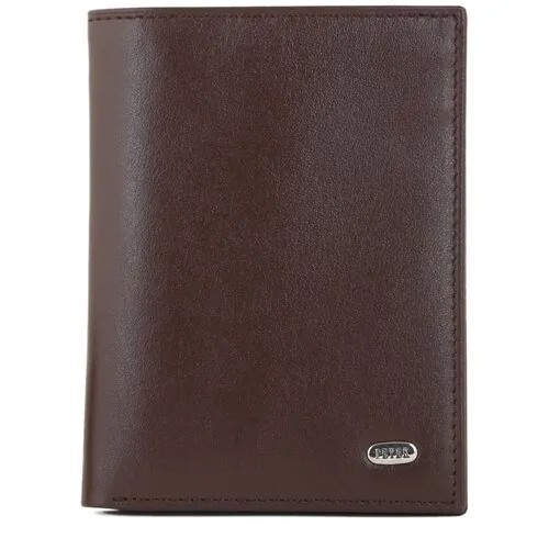 Портмоне Petek 1855 184.000.KD1, натуральная кожа, гладкая фактура, без застежки, 2 отделения для банкнот, отделение для карт, подарочная упаковка, черный