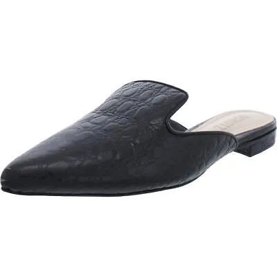 Женские черные туфли на плоской подошве с тиснением Schutz 7 Medium (B,M) BHFO 3556