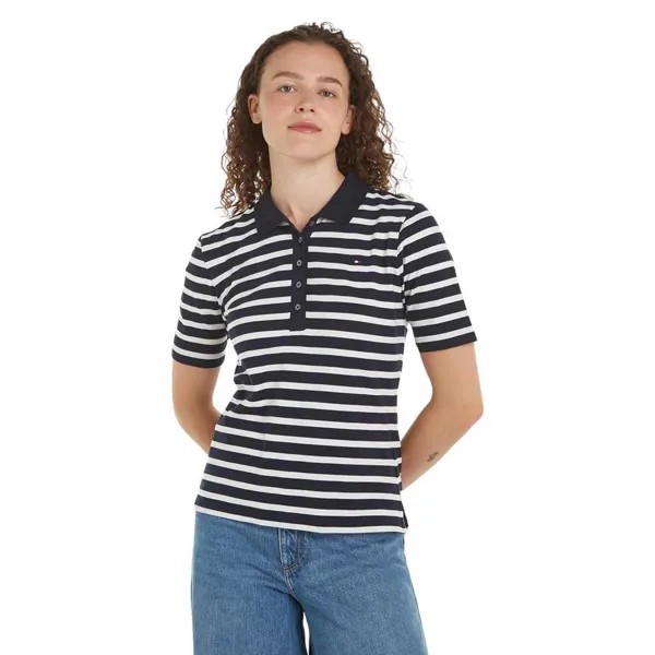 Поло с коротким рукавом Tommy Hilfiger 1985 Regular Pique Stripe, разноцветный