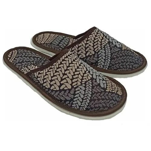 Тапочки ivshoes, размер 40-41, серый, бежевый
