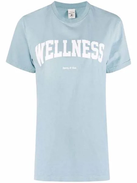 Sporty & Rich футболка с надписью Wellness