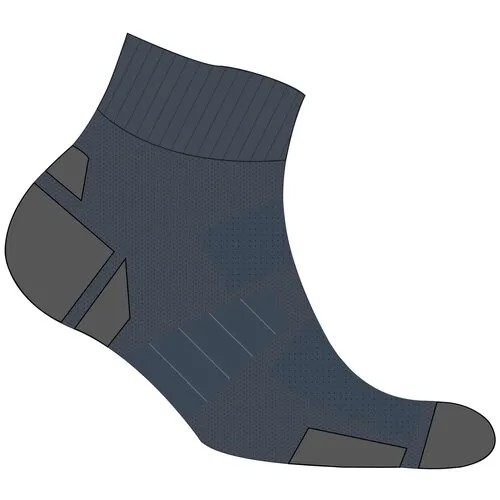 Носки тонкие для бега средней высоты RUN900, размер: EU43/44, цвет: Китово-Серый KIPRUN Х Декатлон