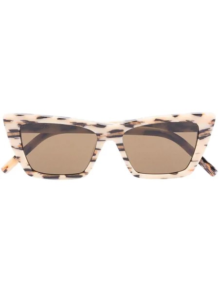 Saint Laurent Eyewear солнцезащитные очки New Wave в оправе 'кошачий глаз'