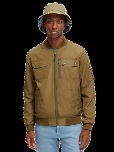 Бомбер мужской Scotch & Soda 171993/0414 зеленый L