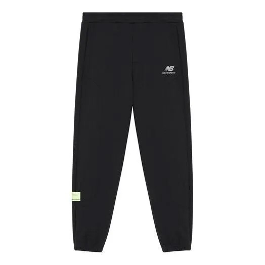 Штаны с логотипом, повседневные спортивные штаны New Balance, черный