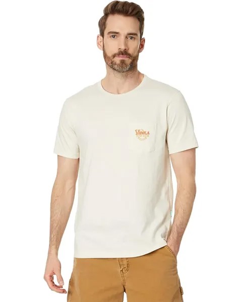 Футболка VISSLA Surf Goon Saloon Organic Short Sleeve Pocket Tee, цвет Bone