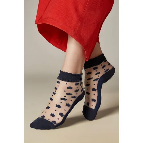Женские носки Mersada укороченные, размер 37/41, синий