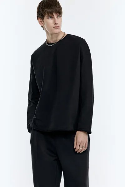 Лонгслив oversize с состаренным эффектом