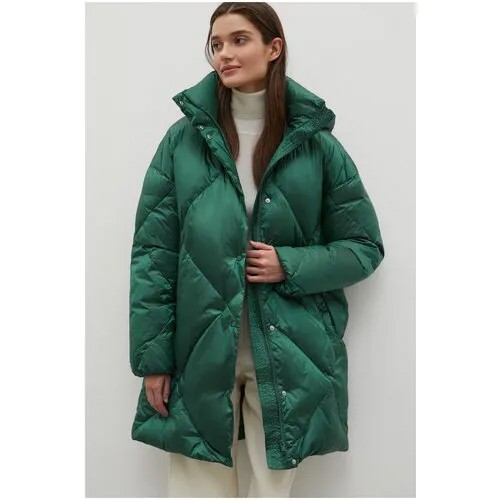 Пальто женское Finn Flare, цвет: т.зеленый FAC11096_537, размер: 2XL