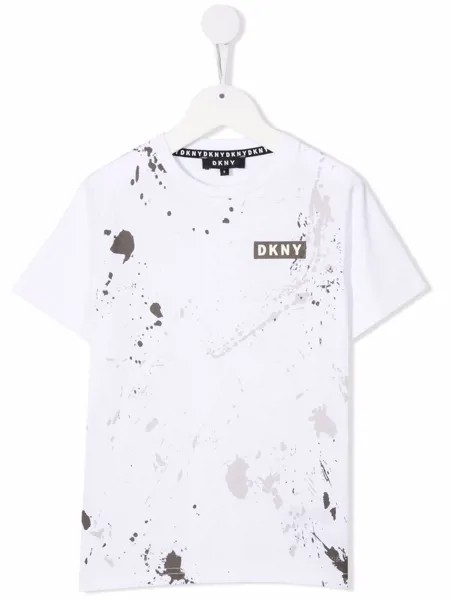 Dkny Kids футболка с эффектом разбрызганной краски