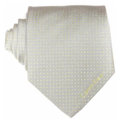 Светло-серый мужской галстук в точку Calvin Klein 10294