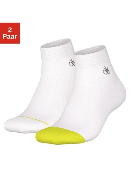 Короткие носки Scotch & Soda Shrunk (2 шт.) с вязаным логотипом, белый
