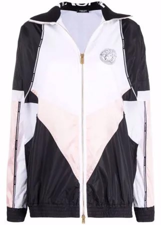 Versace легкая куртка с узором Greca и логотипом