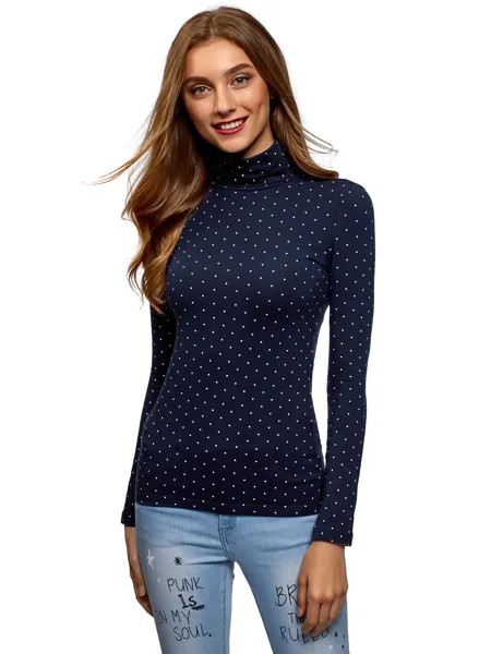 Водолазка женская oodji 15E02001 синяя XS