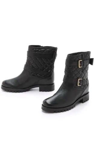 Черные кожаные ботинки с пряжкой и бантом Kate Spade Samara Bootie 5,5 398 долларов США