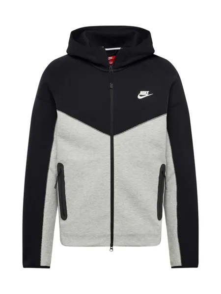 Толстовка на молнии Nike Sportswear Tech Fleece, темно-серый