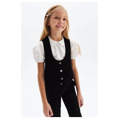 Классический жилет, Silver Spoon School, SSFSAG-129-23301-101, Размер 146, Цвет Черный