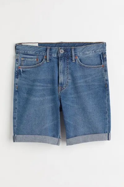 Узкие джинсовые шорты H&M, синий