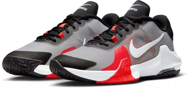 Мужские кроссовки Nike AIR MAX IMPACT 4 черные/бело-ярко-малиновые DM1124-005
