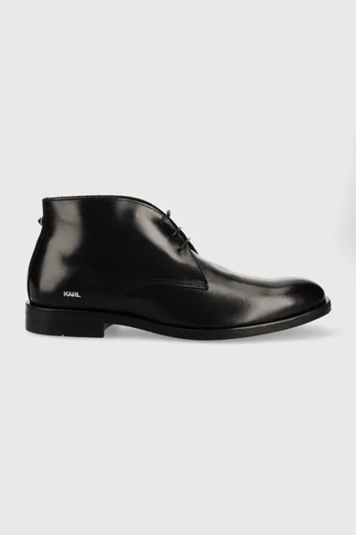 Кожаные туфли URANO IV KL12246.000 Karl Lagerfeld, черный