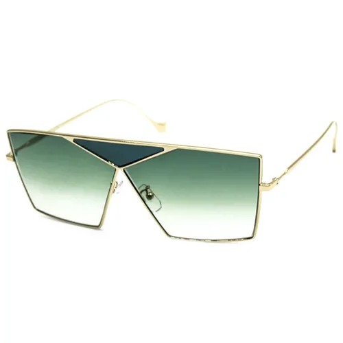Солнцезащитные очки Loewe, монолинза, оправа: металл, градиентные, для женщин, золотой