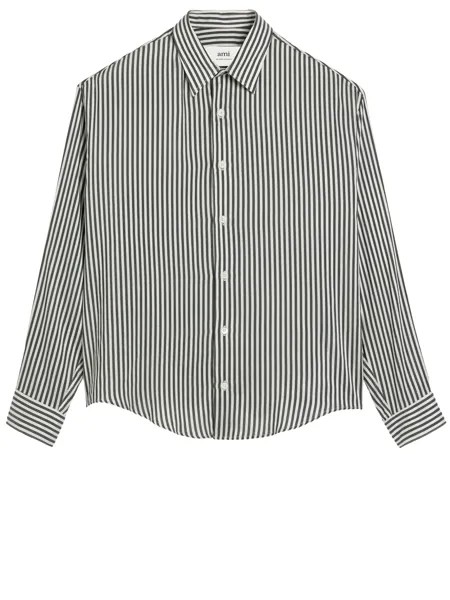 Рубашка Ami Paris Striped, белый